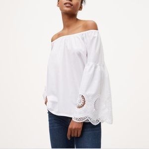 Loft Bell Sleeve Off The Shoulder Blouse